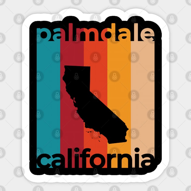 Palmdale California Retro Sticker by easytees